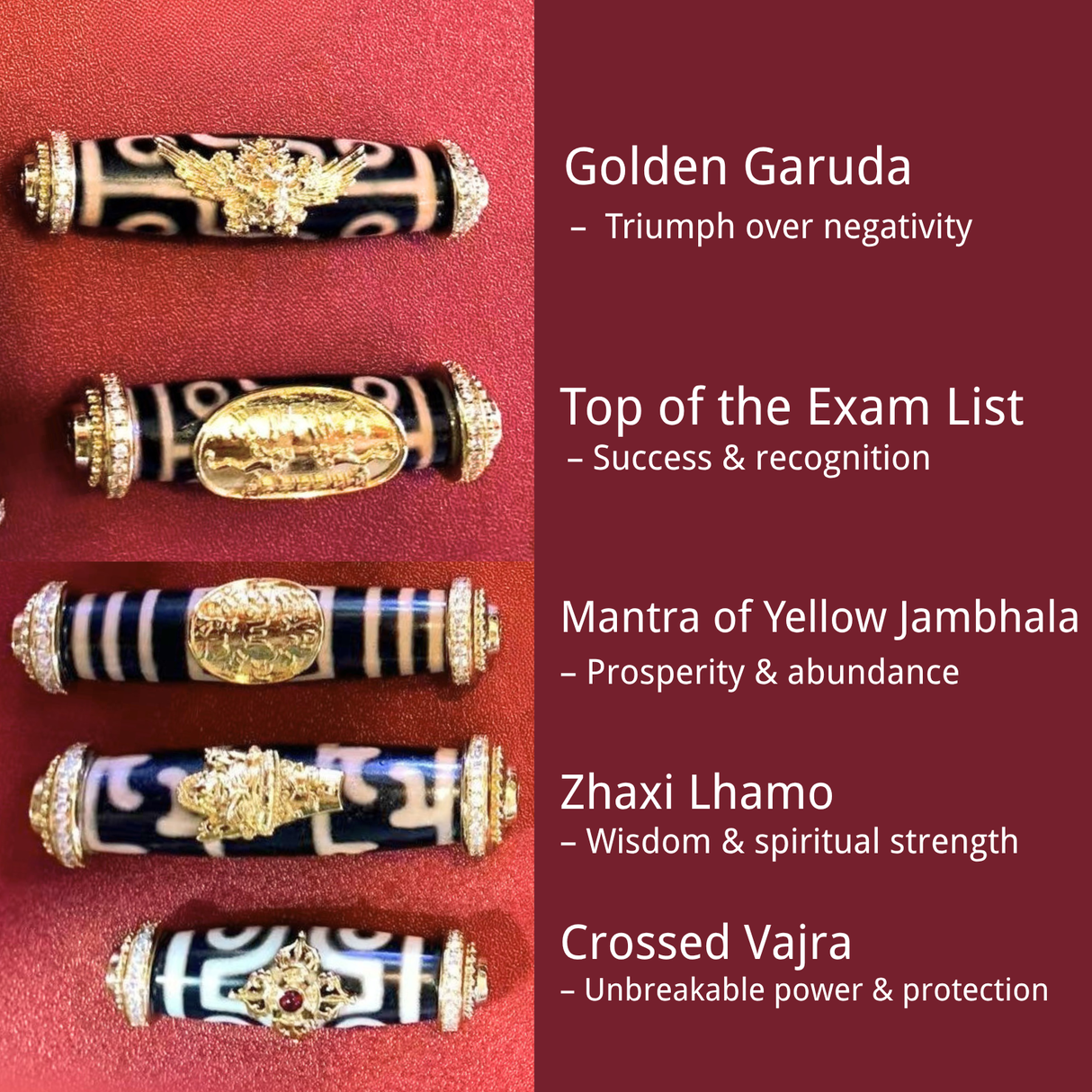 Tibetan Dzi Bead Necklace with Interchangeable Pendants, Natural Agate Chalcedony from Qinghai - Tibet Plateau, Hand - painted Totems, Tibetan - style Good Luck Amulet