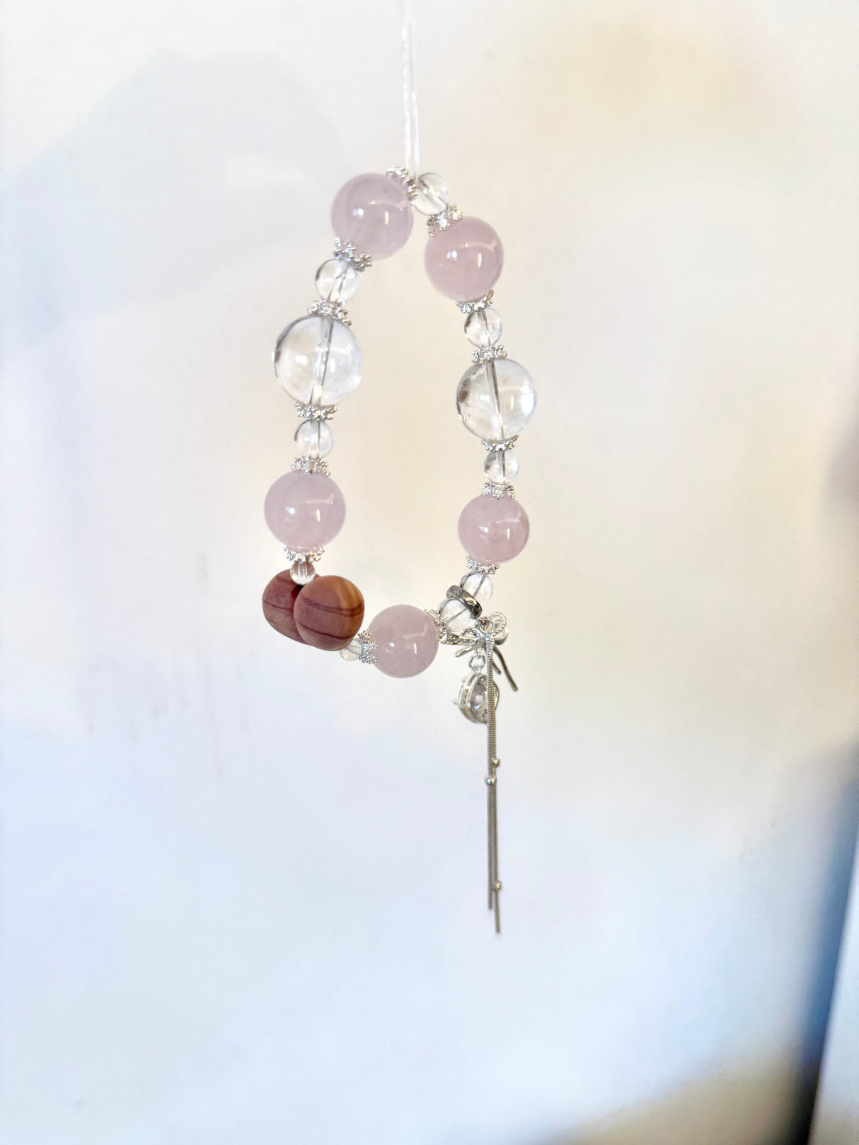Romantic&Healing—Serene Heartstone Crystal Bracelet