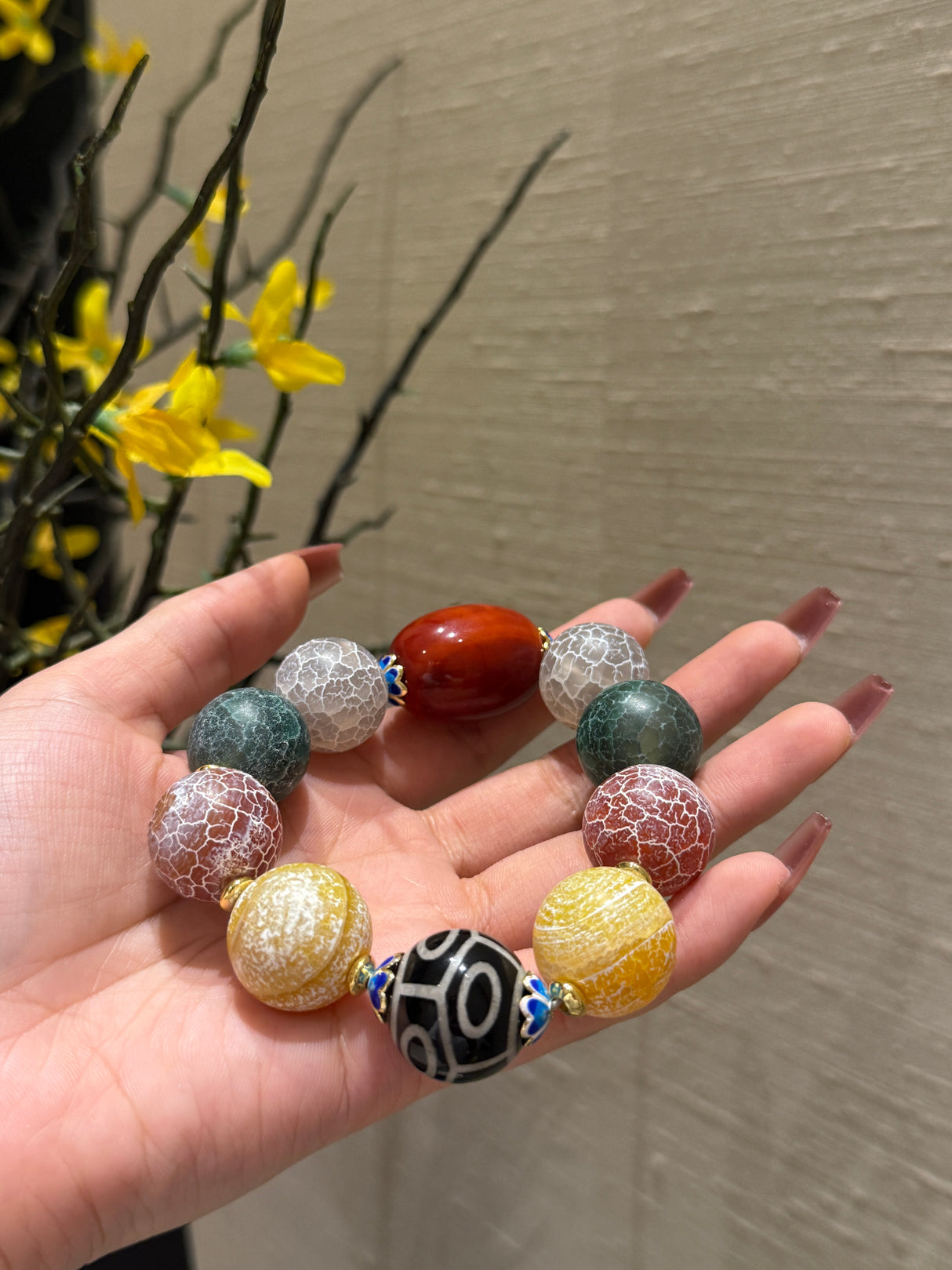 Colorful Wishes of Ancient Agate