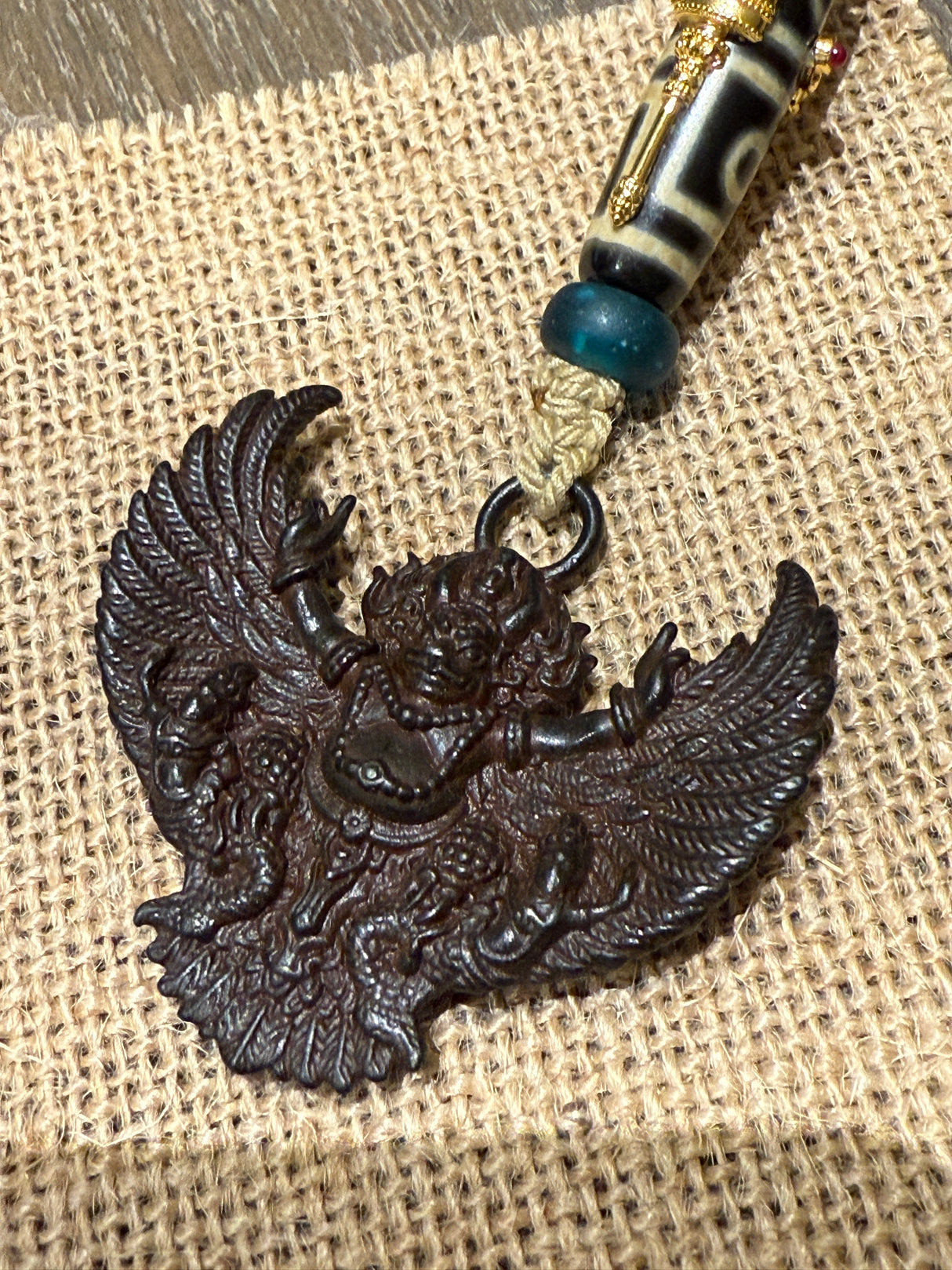 Garuda Dzi Bead Necklace