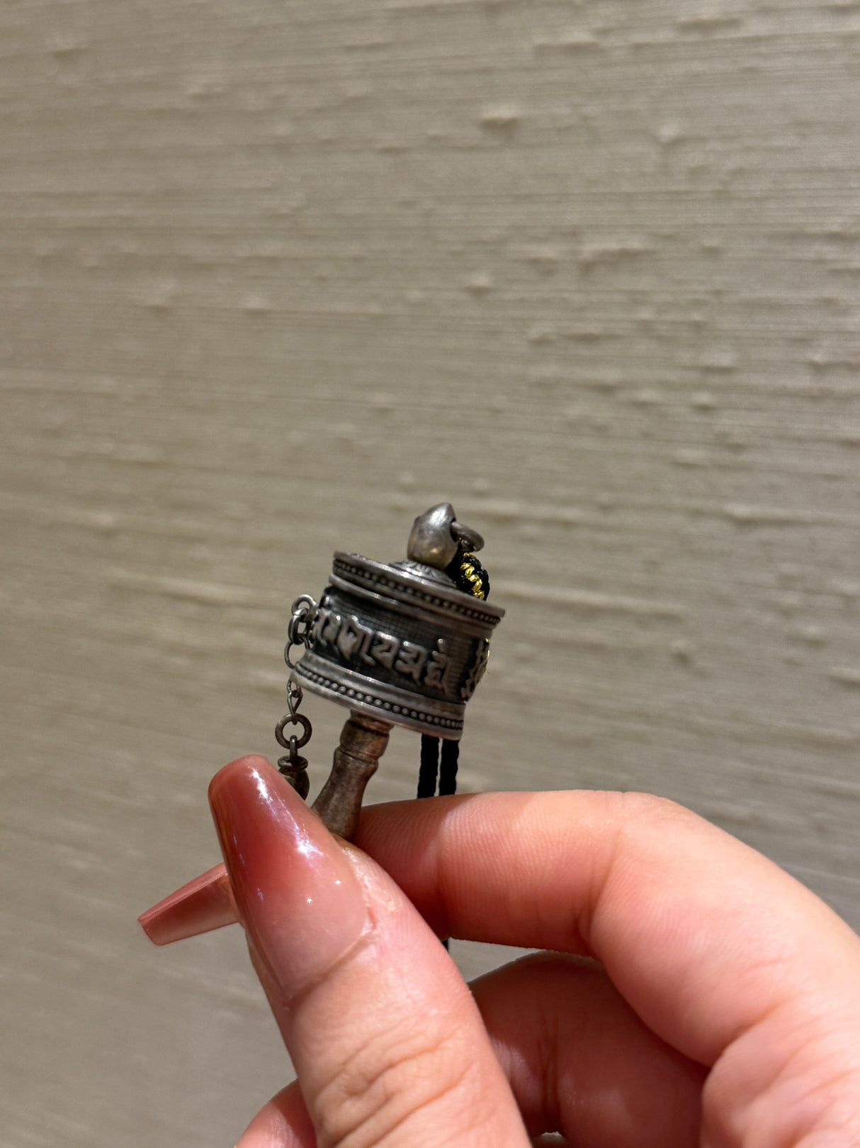 Tibetan Prayer Wheel Pendant