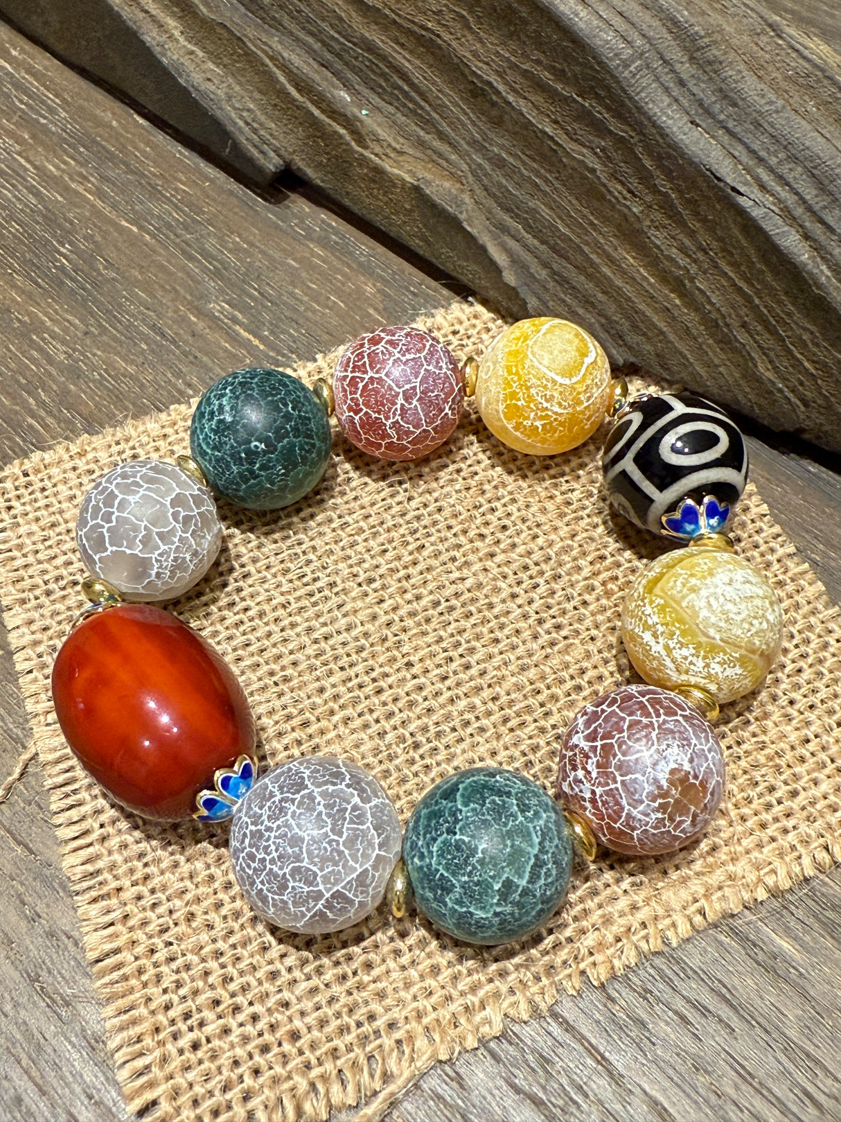 Colorful Wishes of Ancient Agate