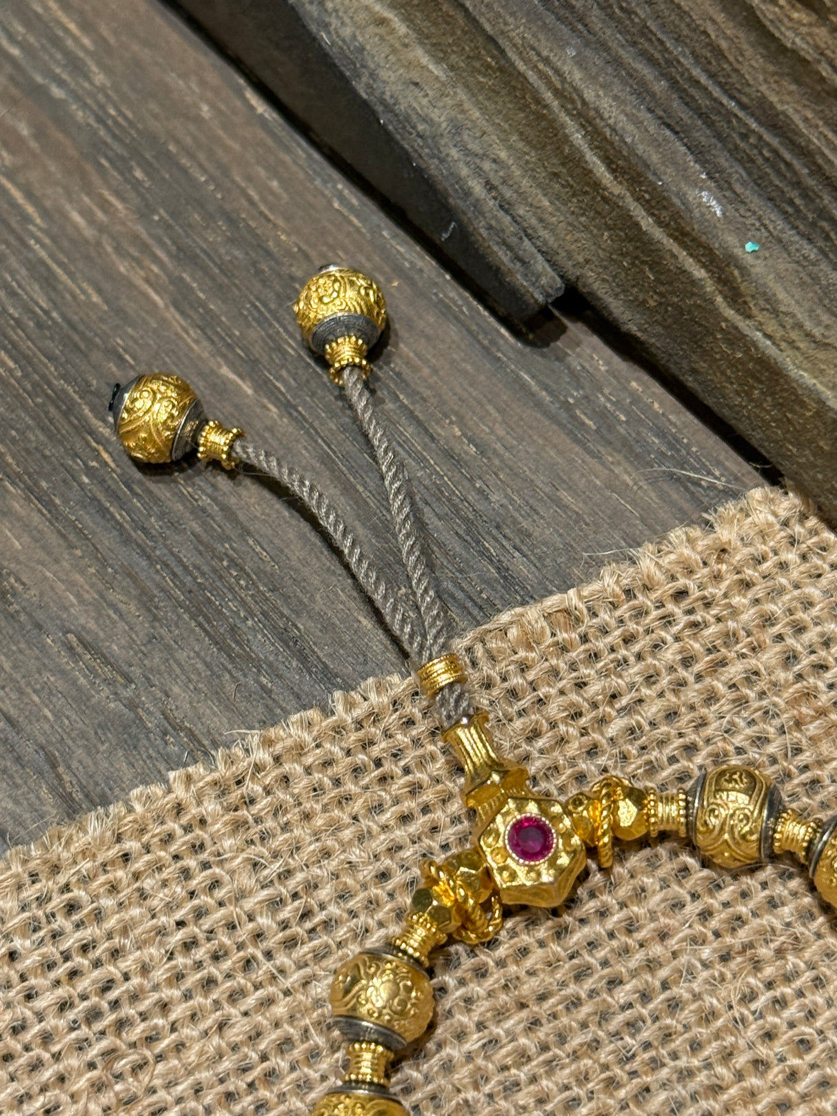 Mahakala & Yellow Jambhala Prayer Bead Bracelet