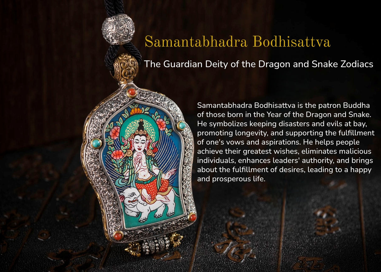 Hand-Painted Black and Gold Thangka