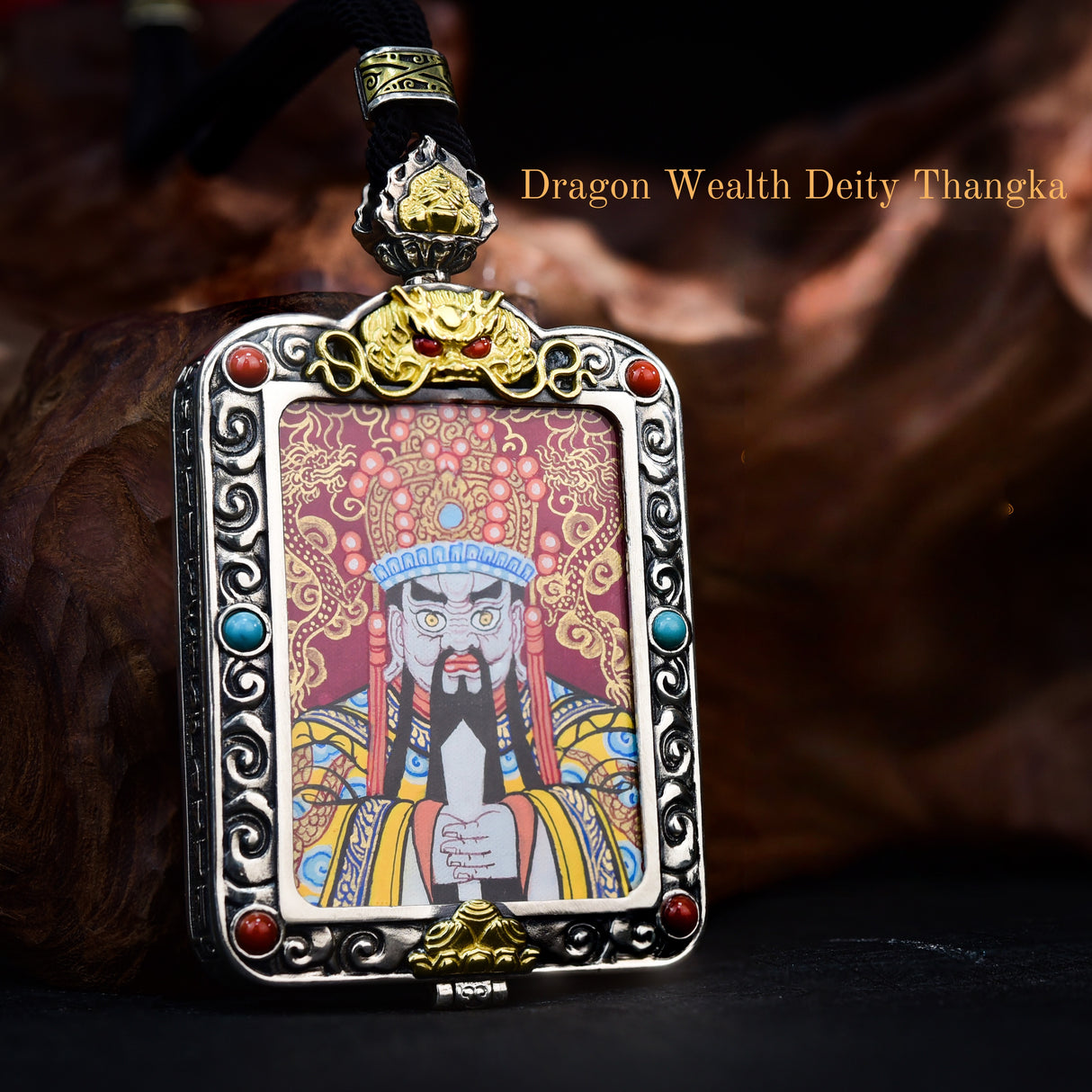 Dragon Wealth Deity Thangka