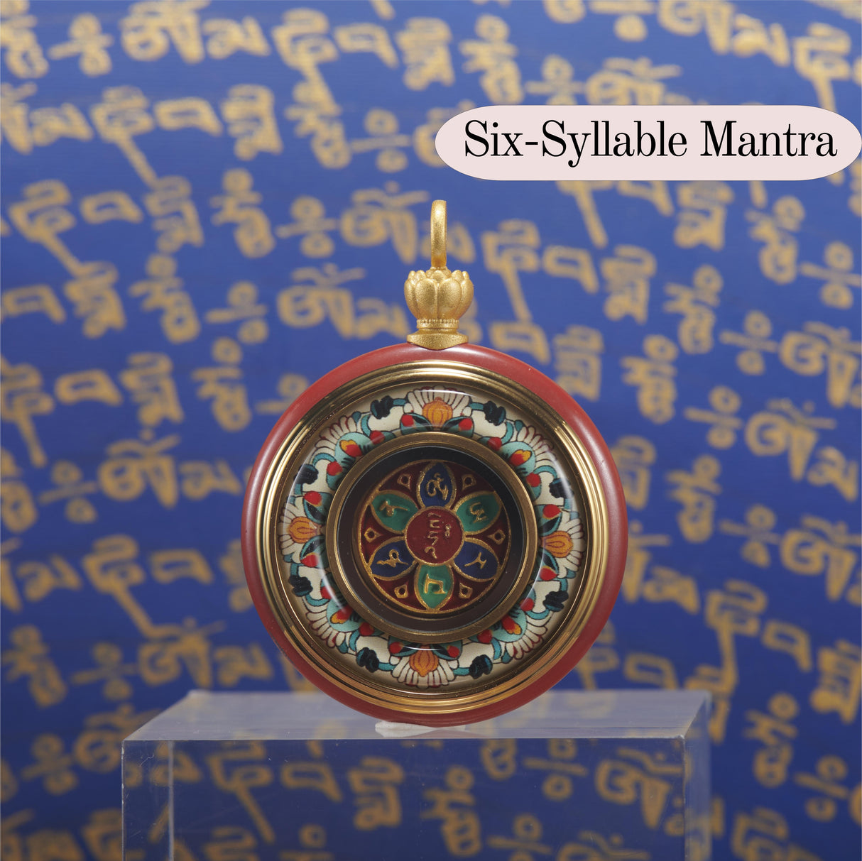 Flourishing Peony Round Tsa Tsa Box