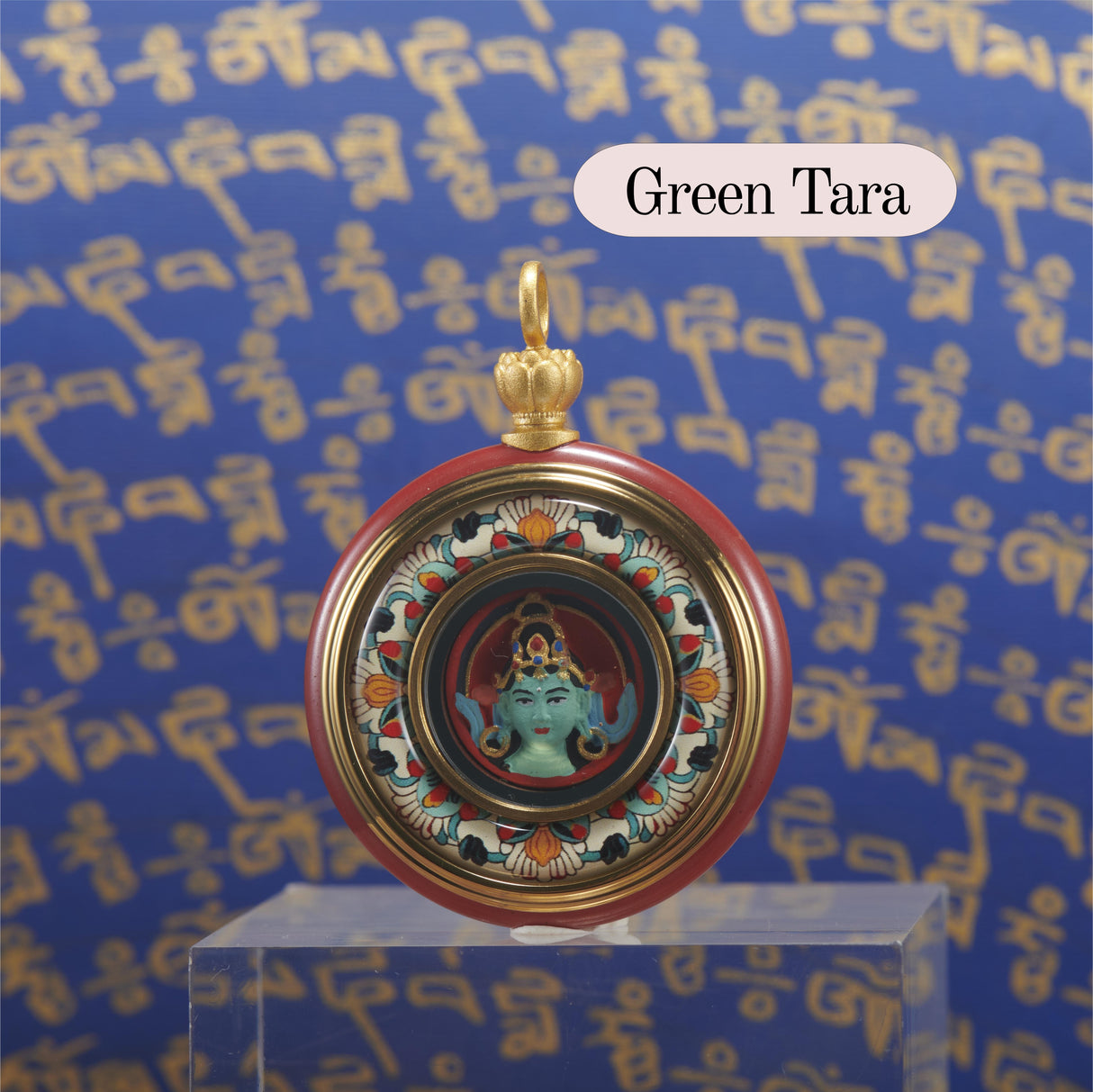 Flourishing Peony Round Tsa Tsa Box