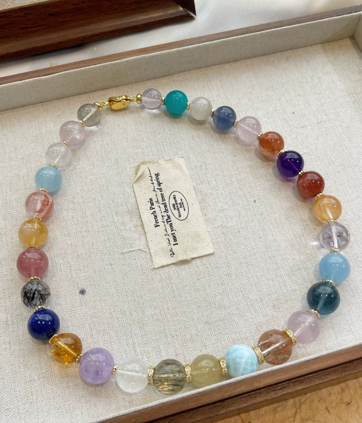 Multistone Energy Bracelet – Natural Crystal Healing Jewelry 20 unique gemstone