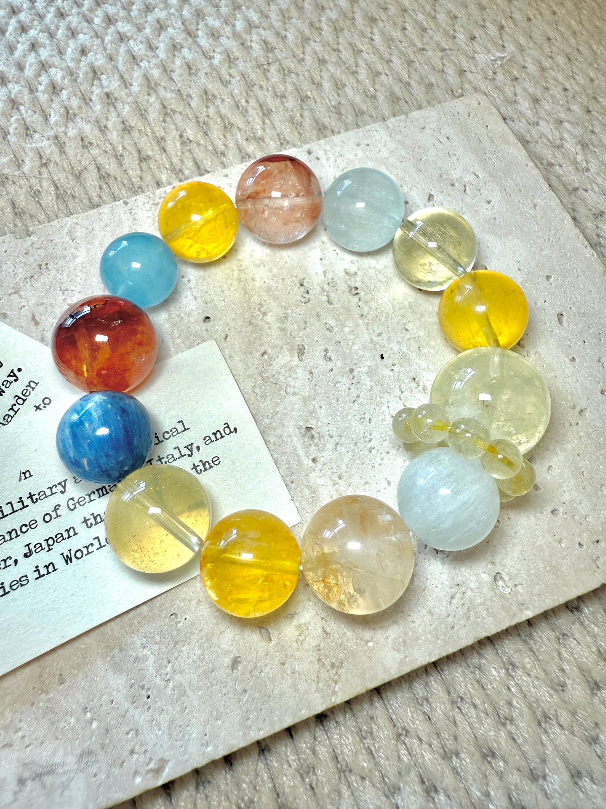 Energy&Vitality—Aurora - Inspired Gemstone Bracelet