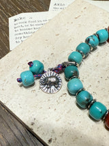 Wisdom&Auspiciousness—Elephant - Inspired Turquoise Charm Bracelet