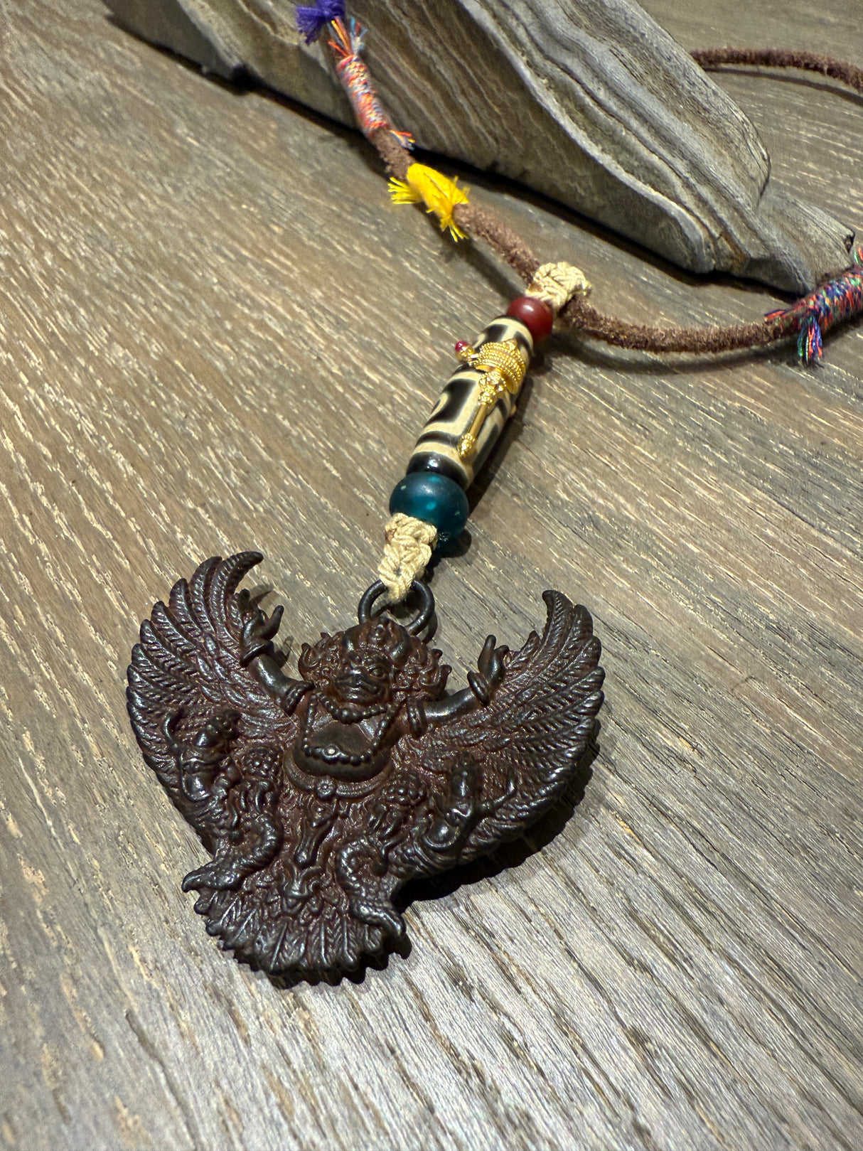 Garuda Dzi Bead Necklace