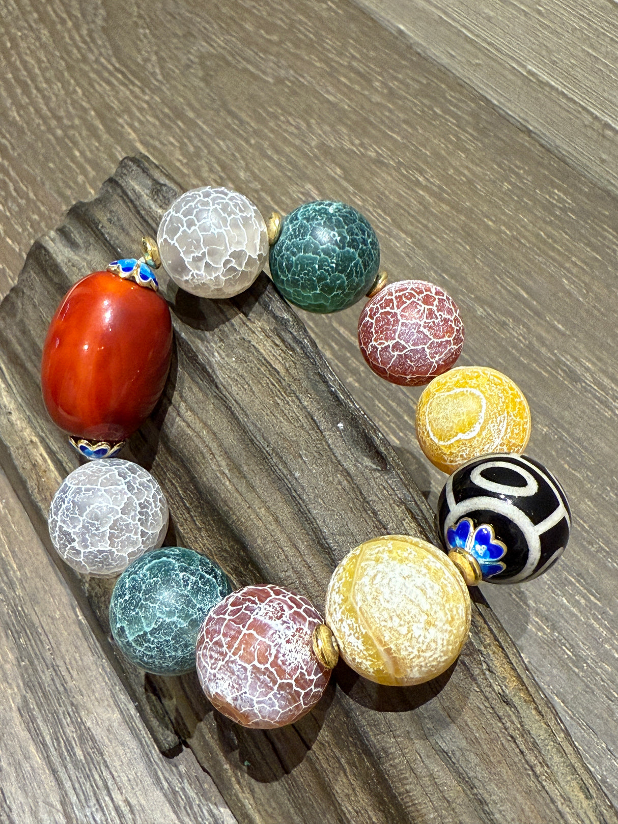 Colorful Wishes of Ancient Agate