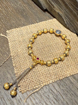 Mahakala & Yellow Jambhala Prayer Bead Bracelet