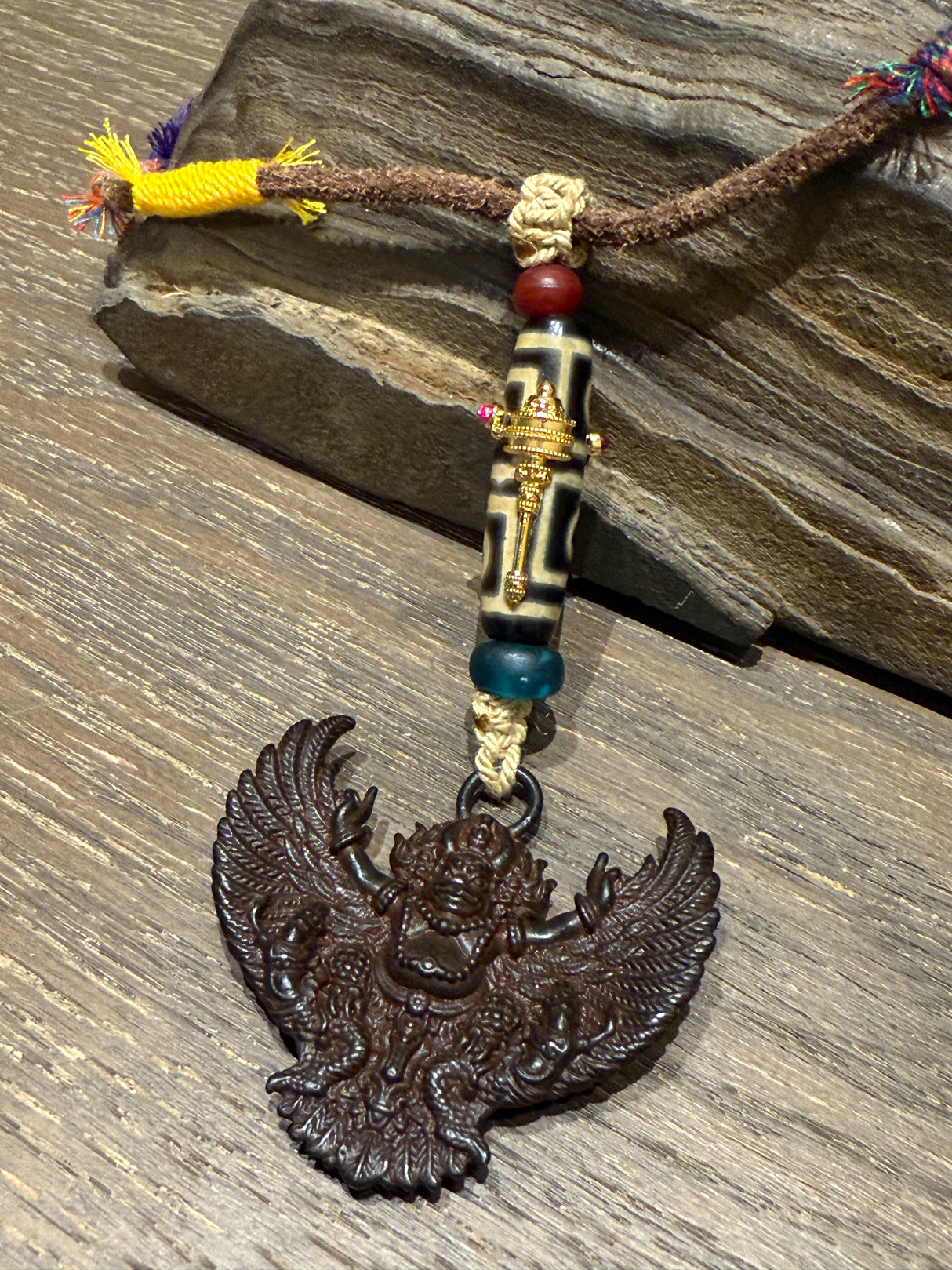 Garuda Dzi Bead Necklace