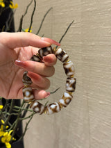 Tibetan - Style Agate Dzi - Inspired Bracelet