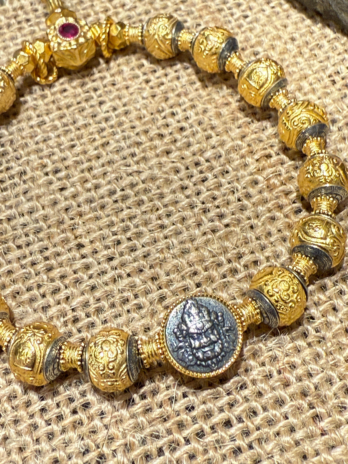 Mahakala & Yellow Jambhala Prayer Bead Bracelet