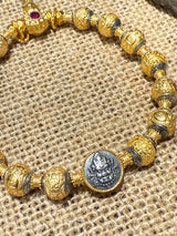 Mahakala & Yellow Jambhala Prayer Bead Bracelet