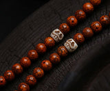 Ancient MoonStars Bodhi Mala with Dzi & Bovine Bone Accents