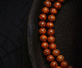 Ancient MoonStars Bodhi Mala with Dzi & Bovine Bone Accents