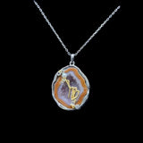 Red Druzy Zodiac Pendant Necklace – Handcrafted Birthstone Jewelry  12 Constellations & Sterling Silver Accents