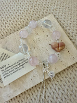 Romantic&Healing—Serene Heartstone Crystal Bracelet