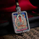 Eight zodiac Buddhas thangka