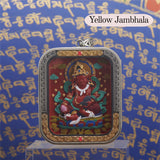 Gold-Silver Inlay Square Cinnabar Tsa Tsa Box