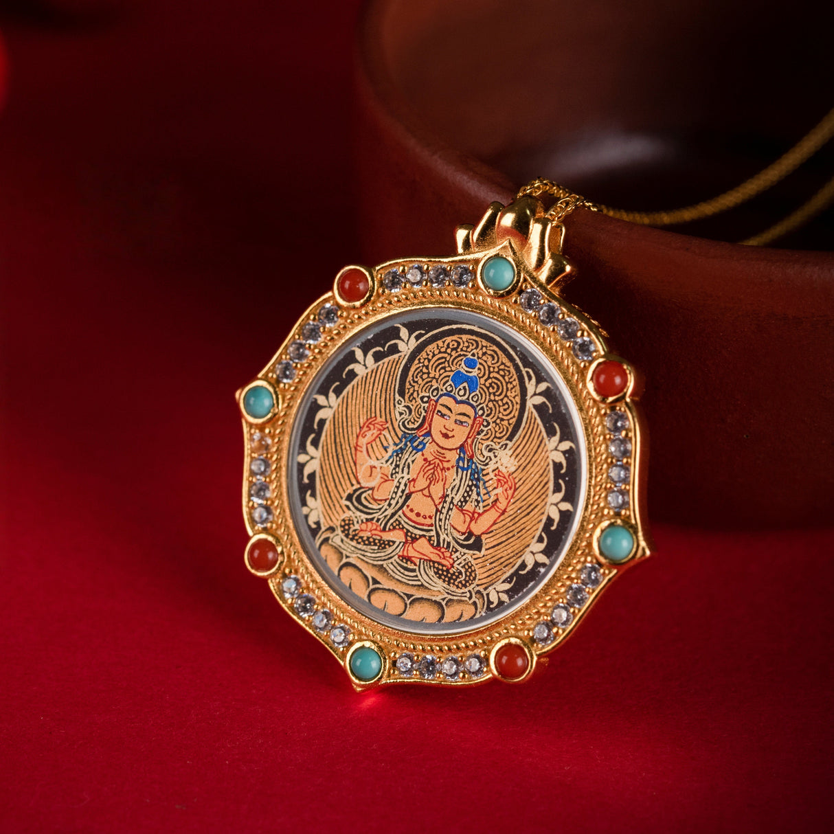 Eight-Petal Lotus Thangka