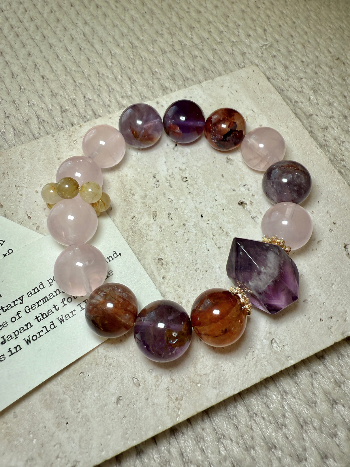 Floral - Echoed Crystal Symphony Bracelet