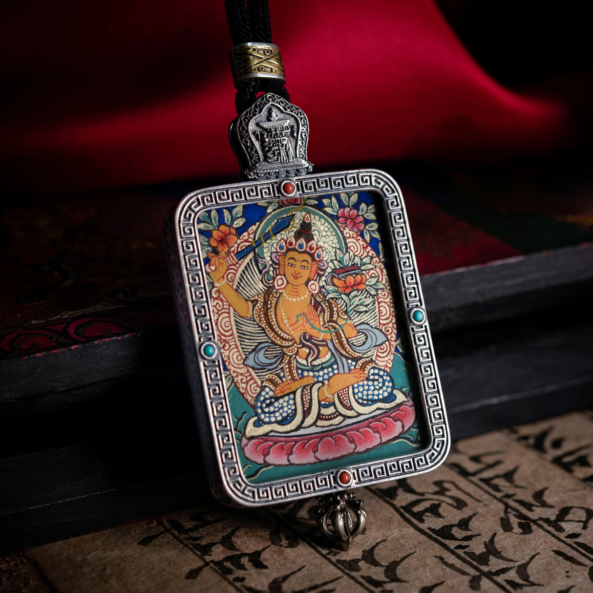 Eight zodiac Buddhas thangka