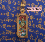 Brass 'Baokan' Manjushri Small Bar 3x1cm Tsa-Tsa Shrine Case